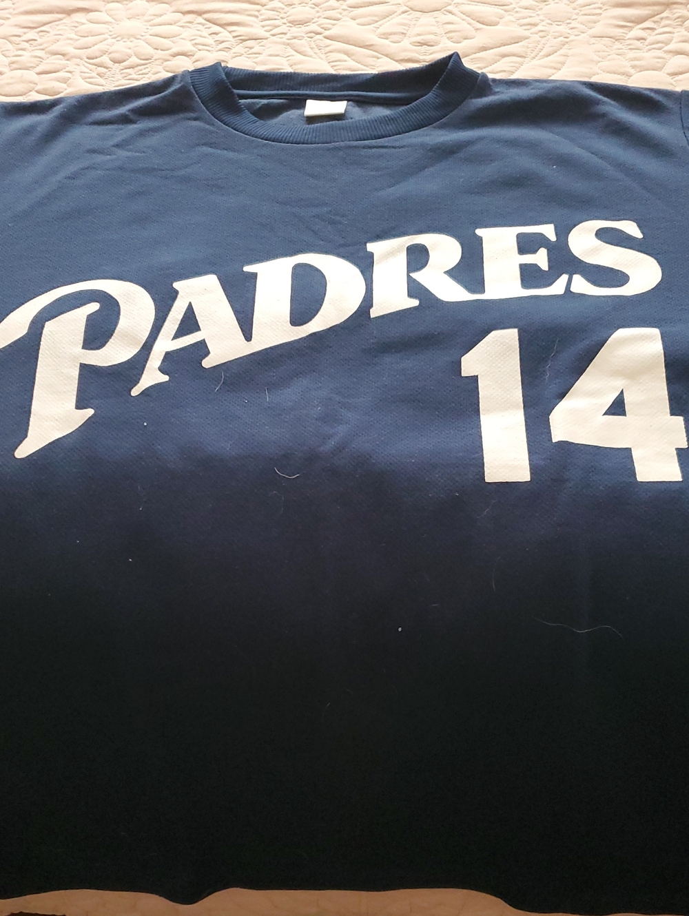 Padres 14 Navy Graphic Tee - Men's Crew Neck Shirt